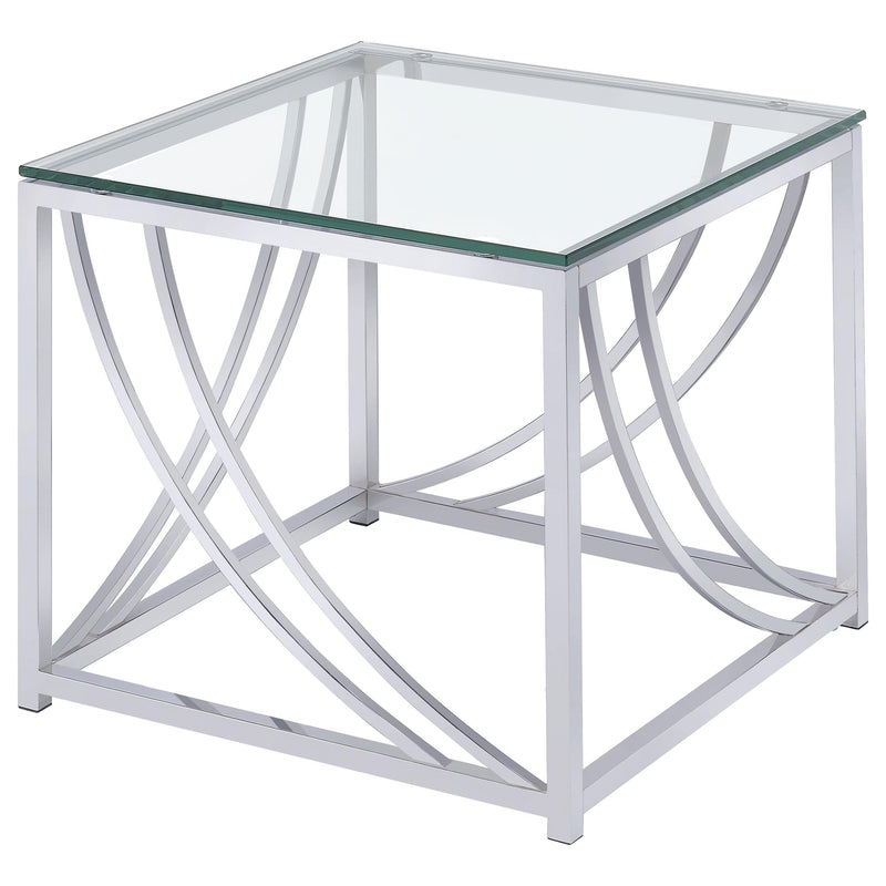 Lille 2-piece Glass Top Coffee And End Table Set