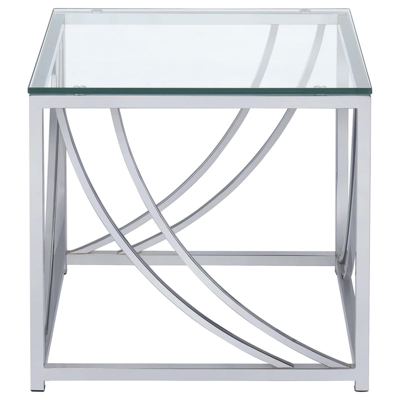 Lille 2-piece Glass Top Coffee And End Table Set
