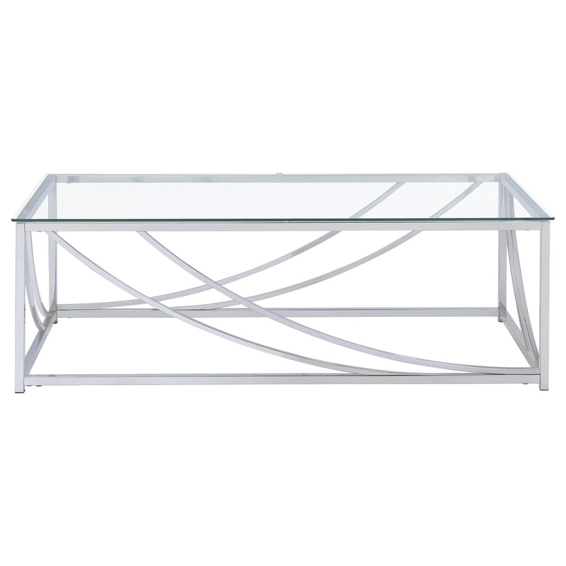 Lille 2-piece Glass Top Coffee And End Table Set