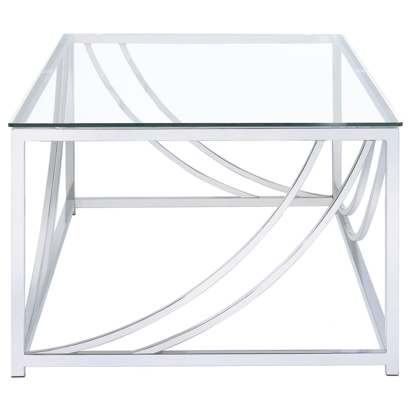 Lille 2-piece Glass Top Coffee And End Table Set