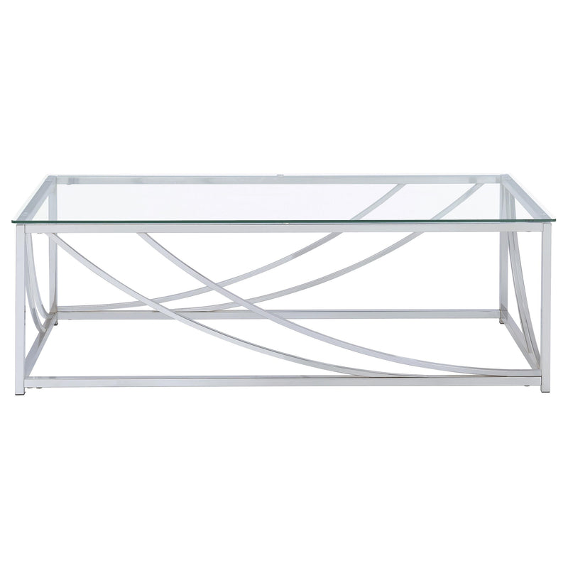 Lille Rectangular Glass Top Coffee Table