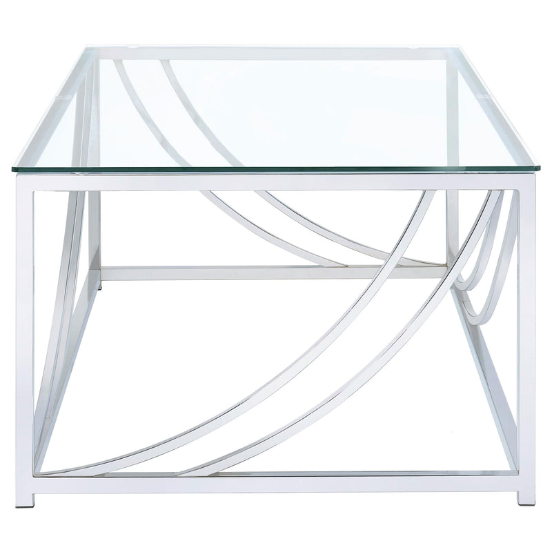 Lille Rectangular Glass Top Coffee Table