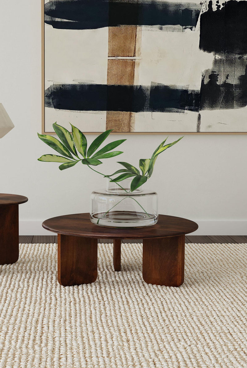 Dale Round Solid Mango Wood Coffee Table