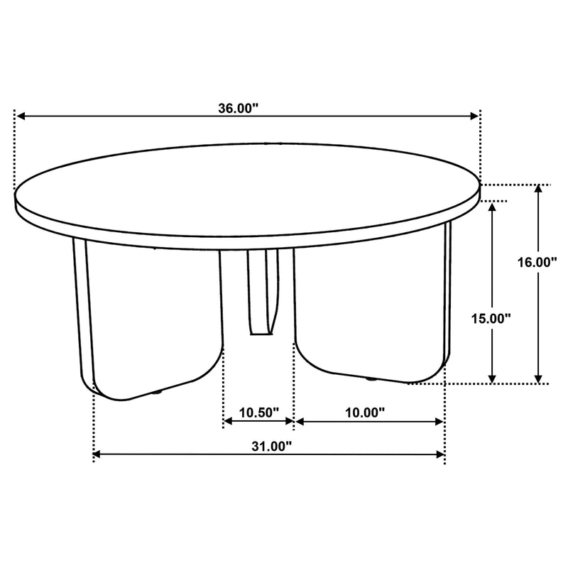 Dale Round Solid Mango Wood Coffee Table