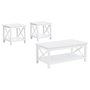 Skyview 3-piece Rectangular Lift Top Coffee Table Set White - alternate view