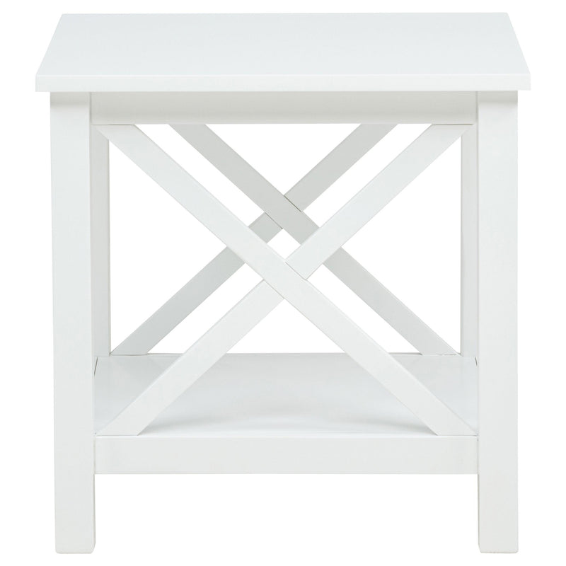 Skyview 3-piece Rectangular Lift Top Coffee Table Set White - detail 5