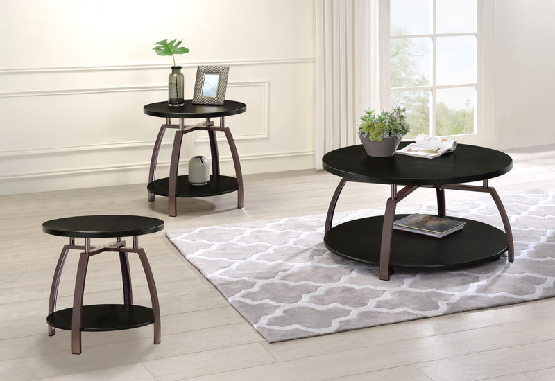 Dacre 3-piece Round Coffee and End Table Set