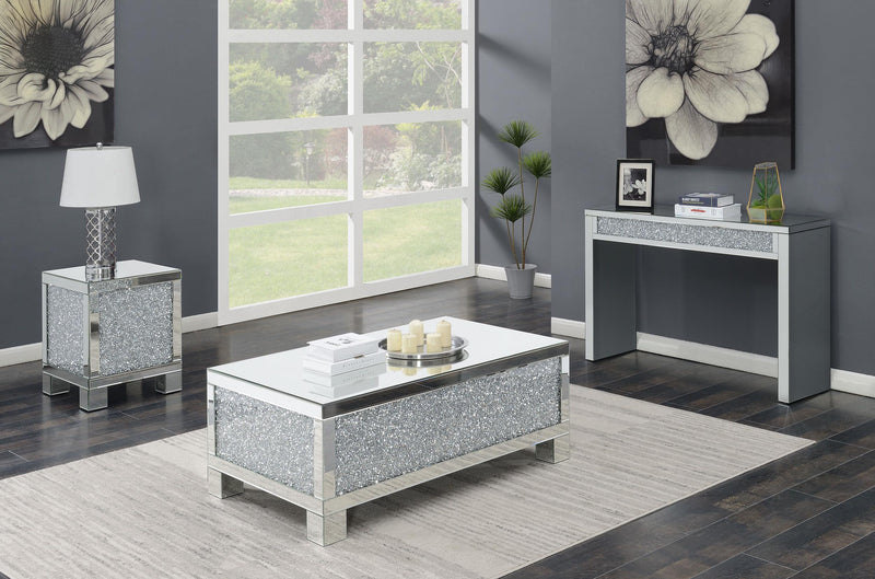 Gillian Mirrored Acrylic Entryway Console Table