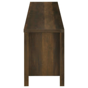 Carey 79-inch TV Stand Fireplace Media Console Dark Pine - detail 6