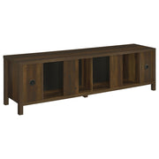 Carey 79-inch TV Stand Fireplace Media Console Dark Pine - detail 7