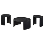 Sweeney 3-piece Coffee and End Occasional Table Set Black - alternate view
