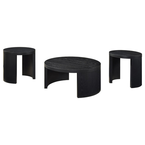 Sweeney 3-piece Coffee and End Occasional Table Set Black - alternate view