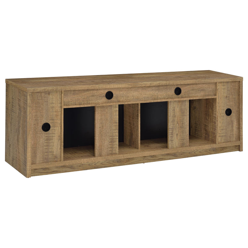 Eddy 79-inch 2-door TV Stand Fireplace Media Console