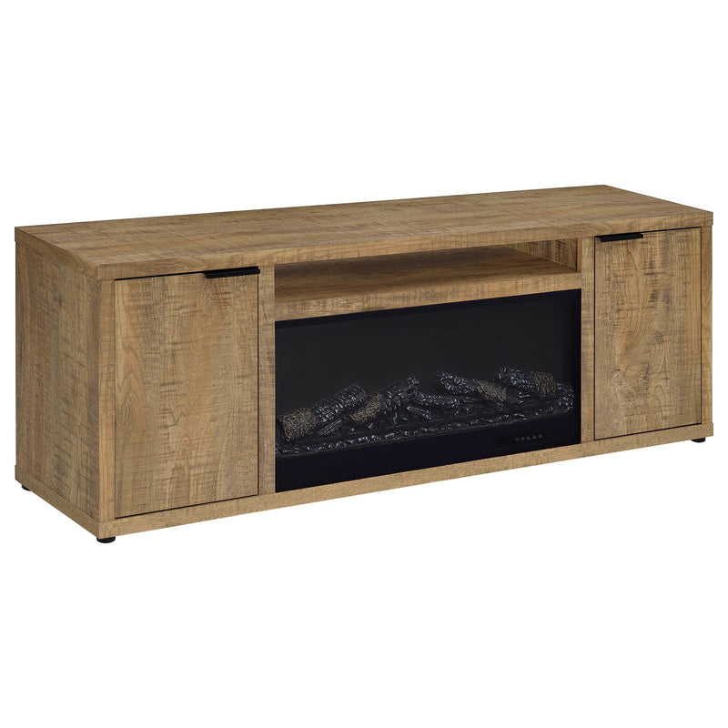 Fuller 60-inch 2-door TV Stand Fireplace Media Console