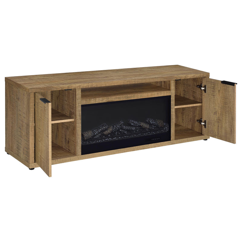 Fuller 60-inch 2-door TV Stand Fireplace Media Console
