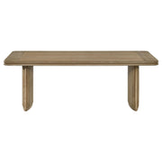 Adina Rectangular Wood Coffee Table Distressed Light Brown - detail 3
