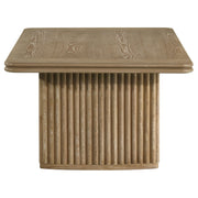 Adina Rectangular Wood Coffee Table Distressed Light Brown - detail 5