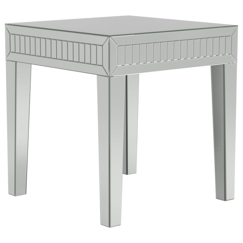 Whitfield Square Mirrored End Side Table