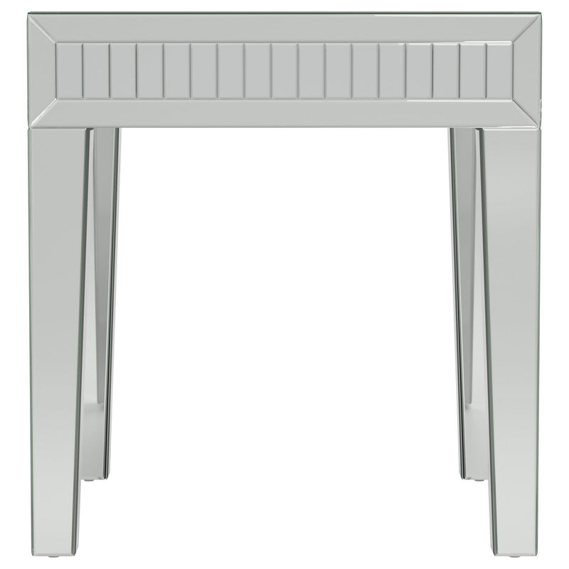 Whitfield Square Mirrored End Side Table