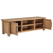 Beasley 2-Door 71-Inch Wood TV Stand Media Console Golden Oak - detail 3