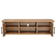 Beasley 2-Door 71-Inch Wood TV Stand Media Console Golden Oak - detail 5