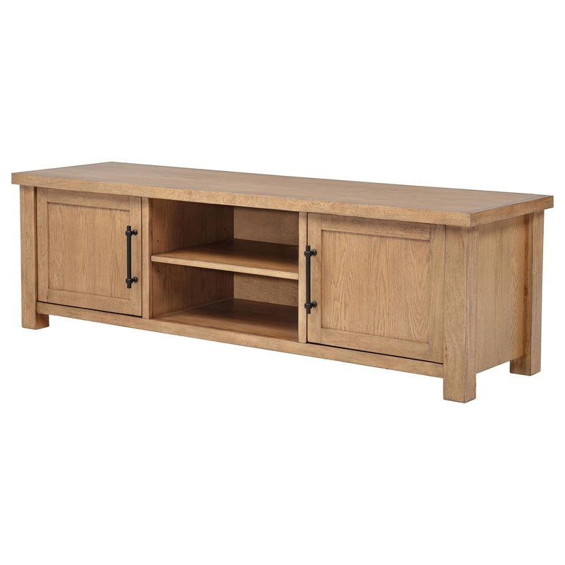Beasley 2-Door 71-Inch Wood TV Stand Media Console Golden Oak - detail 6
