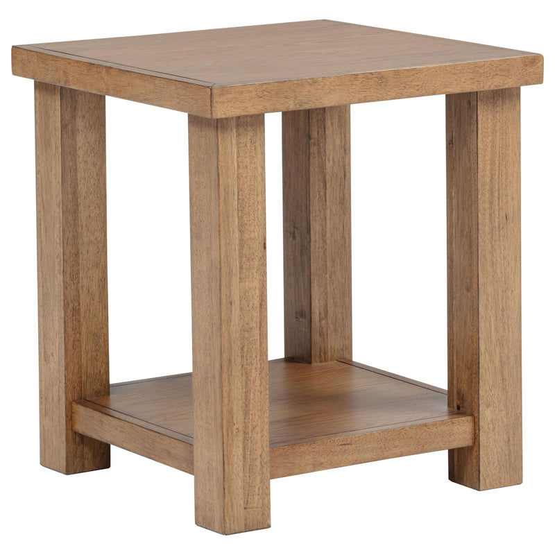 Beasley 2-Piece Wood Coffee Table Set Golden Oak - detail 3