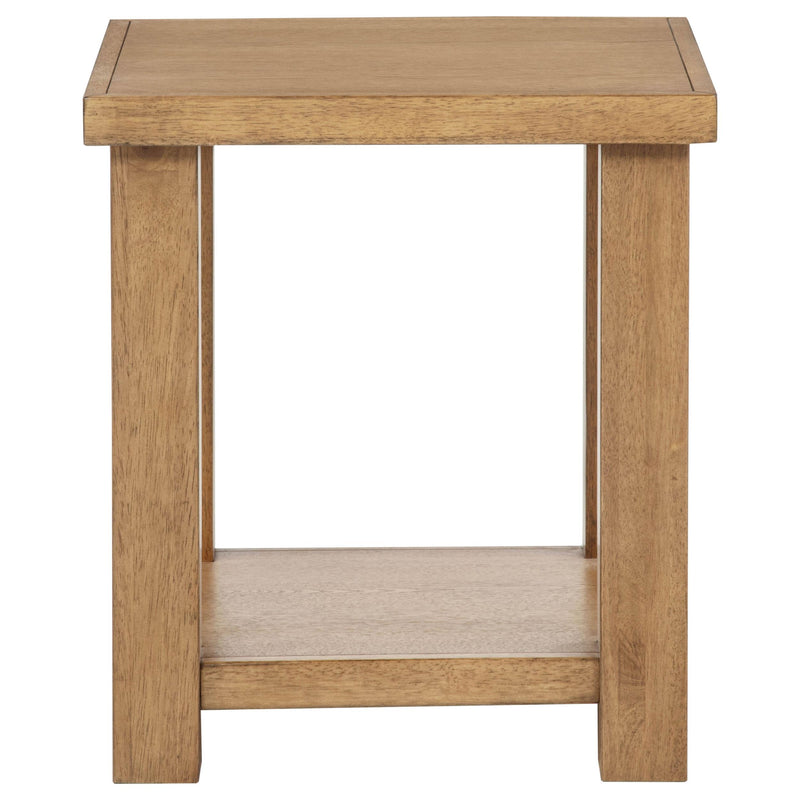 Beasley 2-Piece Wood Coffee Table Set Golden Oak - detail 4