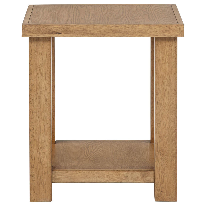 Beasley 2-Piece Wood Coffee Table Set Golden Oak - detail 5