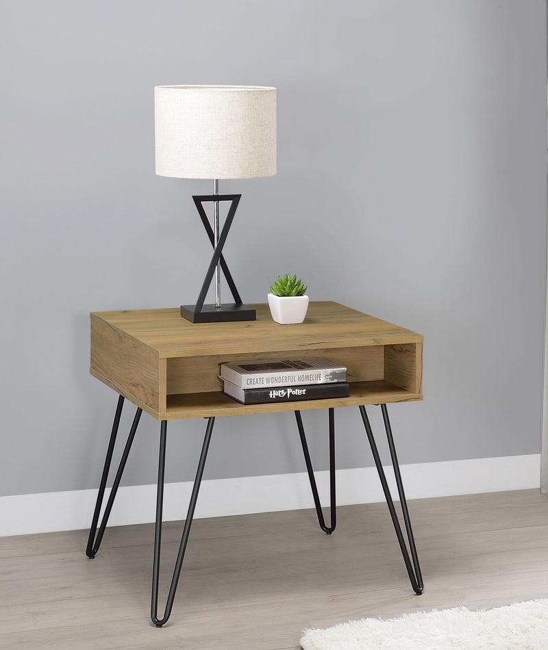 Fanning Engineered Wood Side End Table