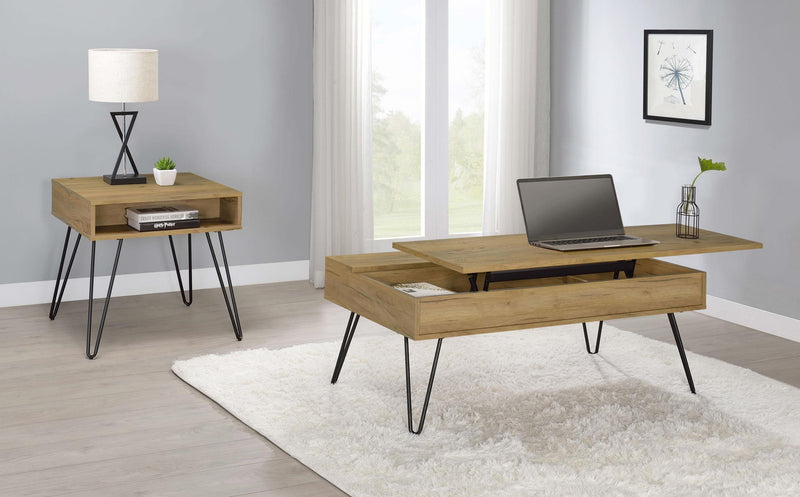 Fanning Engineered Wood Side End Table