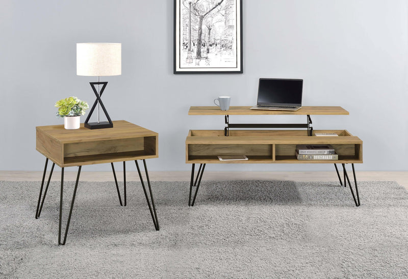 Fanning Engineered Wood Side End Table