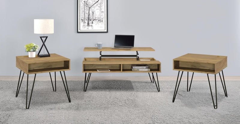 Fanning 3-piece Lift Top Coffee and End Table Set
