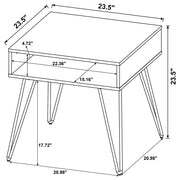 Fanning 3-piece Lift Top Coffee and End Table Set Golden Oak - detail 6