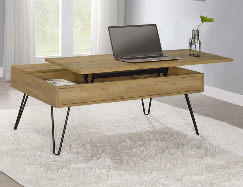 Fanning Engineered Wood Lift Top Coffee Table