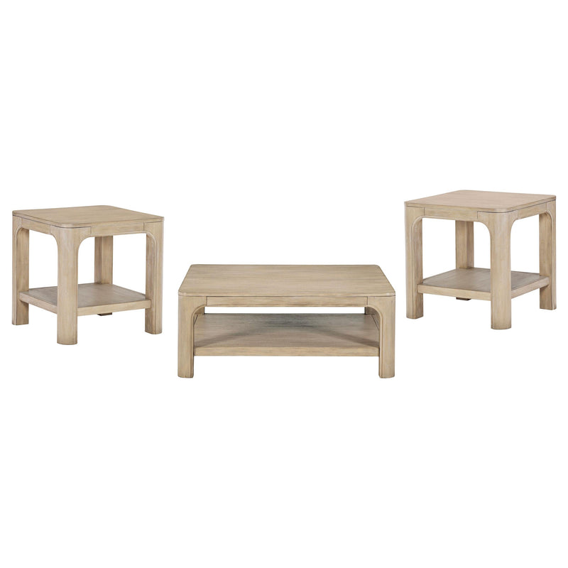Solano 3-piece Square Coffee Table Set Weathered Mango - alternate view
