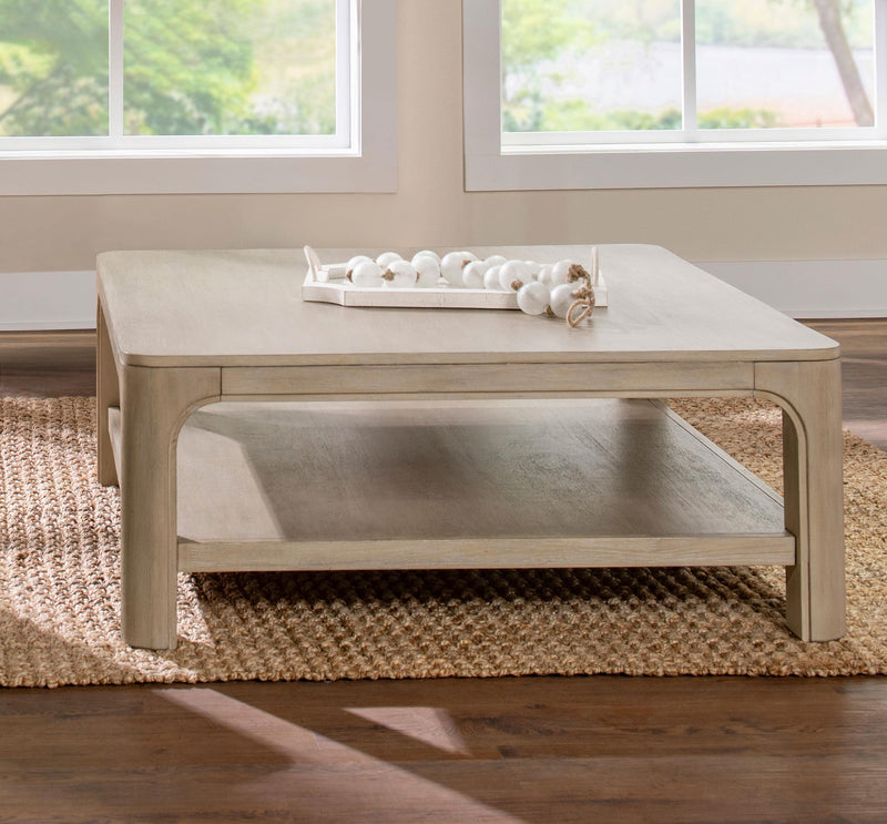 Solano Square Wood Cocktail Coffee Table