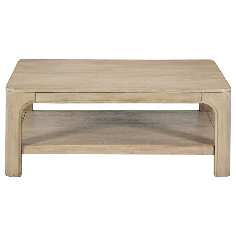 Solano Square Wood Cocktail Coffee Table