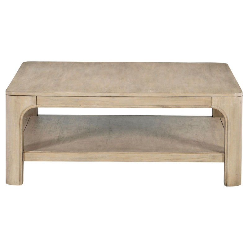Solano Square Wood Cocktail Coffee Table