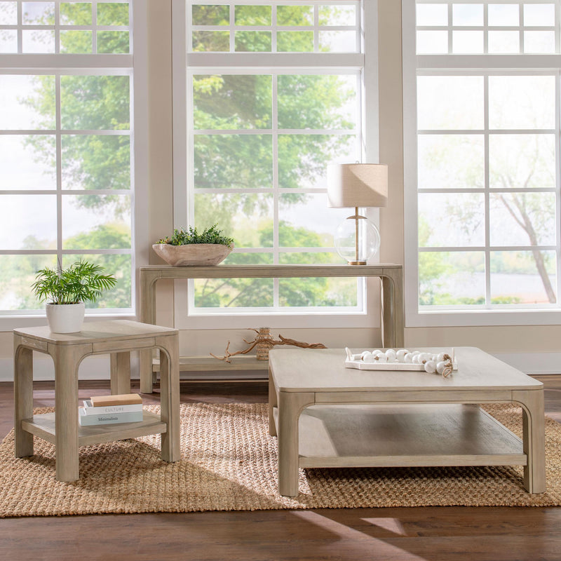 Solano Square Wood Cocktail Coffee Table