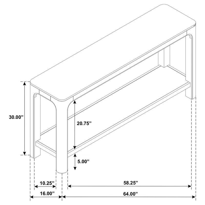 Solano 64-inch Entryway Console Sofa Table