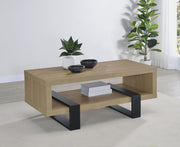 Dinard Engineered Wood Cocktail Coffee Table Latte