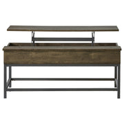 Byers 2-piece Lift Top Coffee and End Table Set Brown Oak - detail 4