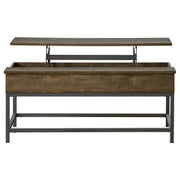 Byers Engineered Wood Lift Top Coffee Table Brown Oak - alternate view