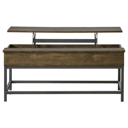 Byers Engineered Wood Lift Top Coffee Table Brown Oak - alternate view