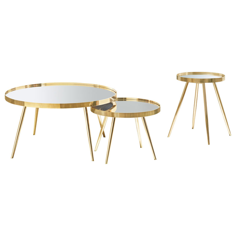 Kaelyn 3-piece Round Coffee and End Table Set