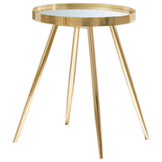 Kaelyn 4-piece Round Coffee and End Table Set Gold - detail 3