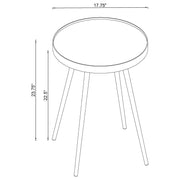 Kaelyn 4-piece Round Coffee and End Table Set Gold - detail 5