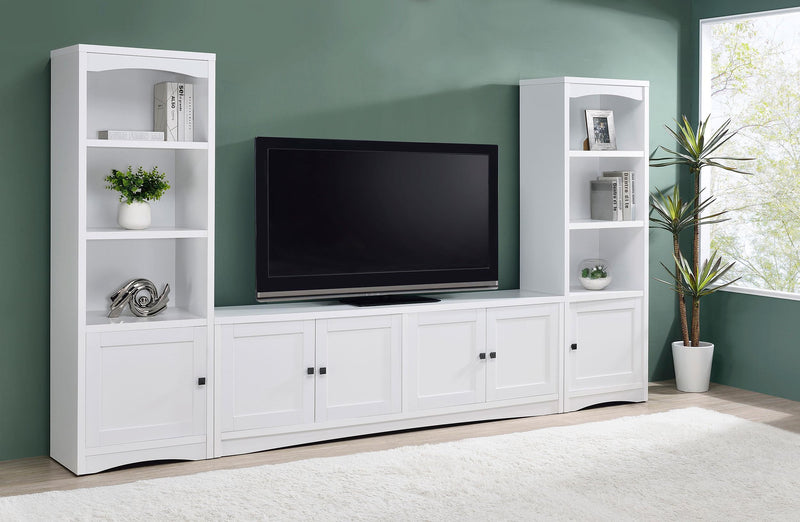 Laughlin 3-shelf Engineered Wood Media Tower