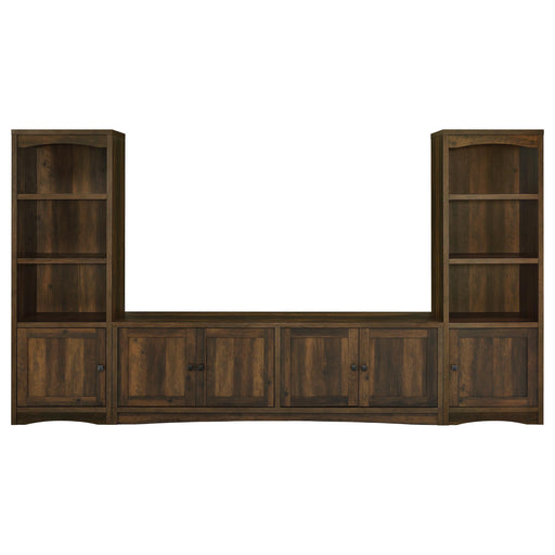 Laughlin 3-piece Entertainment Center TV Stand Dark Pine - alternate view